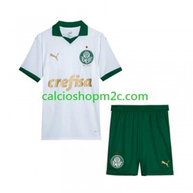 Palmeiras Bambino Maglia Trasferta 2024 Manica Corta (+ Pantaloncini)